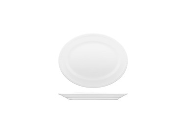 Churchill Buckingham Oval Plate White 203 x 160mm 12/Ctn