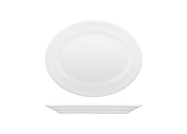 Churchill Buckingham Oval Plate White 305 x 240mm 12/Ctn