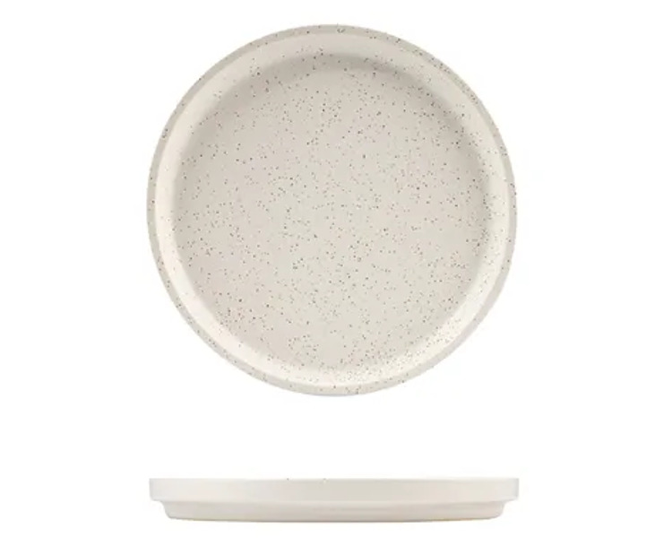 Luzerne Dune Stackable Round Plate Shell 200mm 6/Pkt