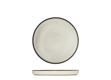 Luzerne Mod Round Stackable Plate Dusted White 200mm 6/Pkt