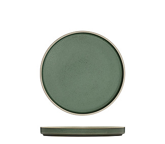 Luzerne Mod Round Stackable Plate Smokey Basil 200mm 6/Pkt