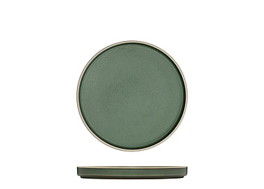 Luzerne Mod Round Stackable Plate Smokey Basil 200mm 6/Pkt