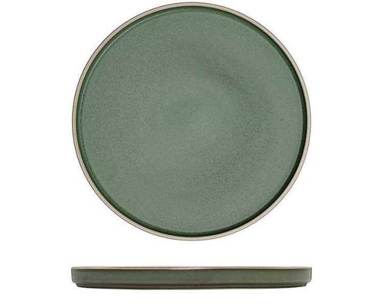 Luzerne Mod Round Stackable Plate Smokey Basil 270mm 3/Pkt