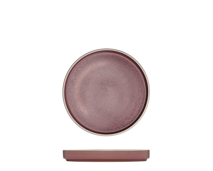 Luzerne Mod Round Stackable Plate Smokey Plum 160mm 6/Pkt