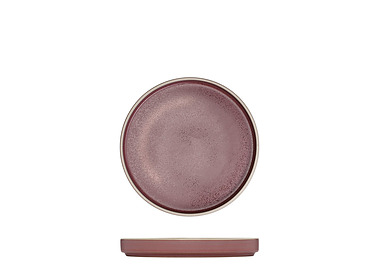 Luzerne Mod Round Stackable Plate Smokey Plum 160mm 6/Pkt