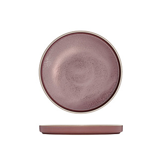 Luzerne Mod Round Stackable Plate Smokey Plum 200mm 6/Pkt