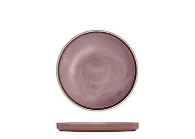 Luzerne Mod Round Stackable Plate Smokey Plum 200mm 6/Pkt