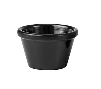 Black Melamine Ramekin 63mm 45ml 72/Ctn