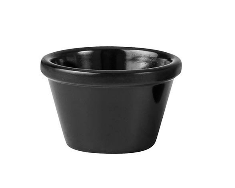 Black Melamine Ramekin 63mm 45ml 72/Ctn