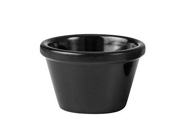 Black Melamine Ramekin 63mm 45ml 72/Ctn