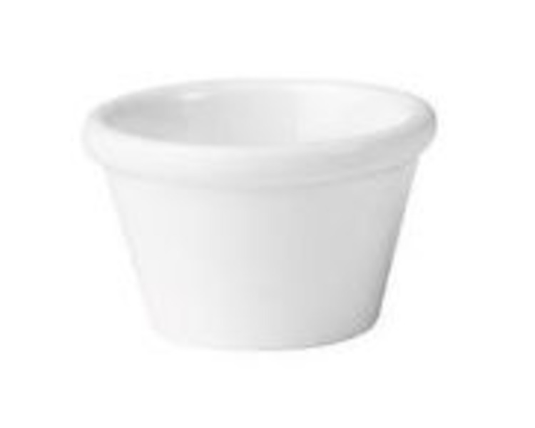 White Melamine Ramekin 72mm 60ml 72/Ctn