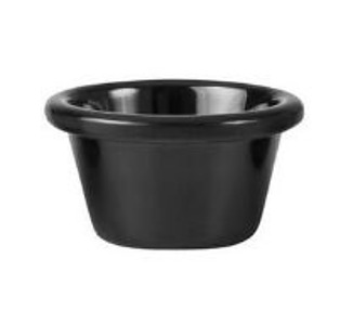 Black Melamine Ramekin 80mm 90ml 72/Ctn