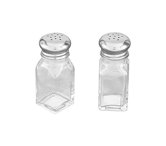 Glass Square Salt & Pepper Set 72/Ctn