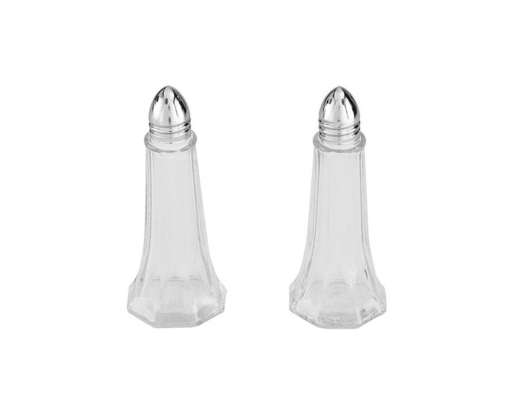 Glass Tower Salt & Pepper Set 72/Ctn