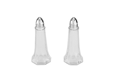 Glass Tower Salt & Pepper Set 72/Ctn