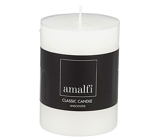 Amalfi Classic Unscented Pillar Candle 12/Ctn