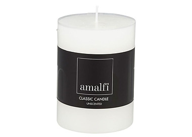 Amalfi Classic Unscented Pillar Candle 12/Ctn