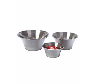 Stainless Steel Sauce Cup Flared 80 x 35mm 12/Pkt