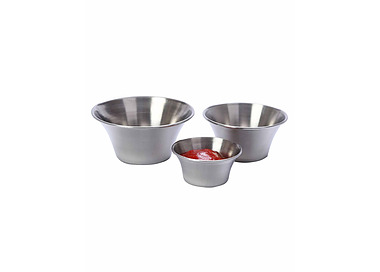 Stainless Steel Sauce Cup Flared 80 x 35mm 12/Pkt