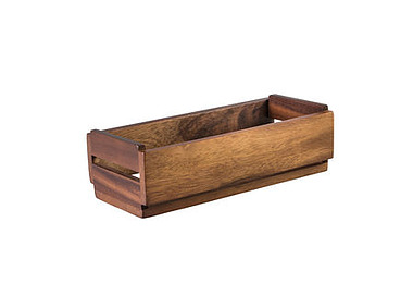 Brooklyn Wood Crate 270 x 120 x 75mm 12/Ctn