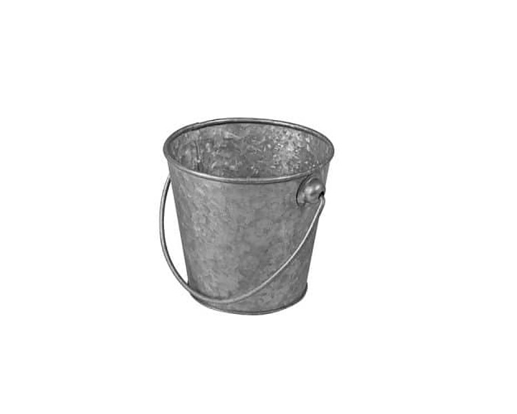 Moda Mini Bucket Galvanised 150 x 140mm 12/Ctn