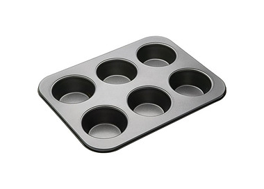 Muffin Pan Jumbo 6 Cup Non-Stick 6/Ctn