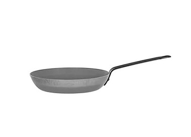 Frypan Black Steel 3.0mm Gauge 20cm 10/Ctn