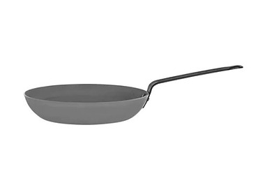 Frypan Black Steel 3.0mm Gauge 28cm 10/Ctn