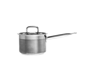 Stainless Steel Saucepan With Cover 1.2L 140 x 80mm 4/Ctn