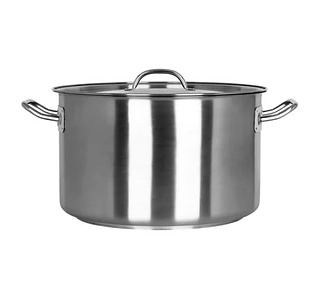 Stainless Steel Elite Stockpot With Cover 22L 2/Ctn