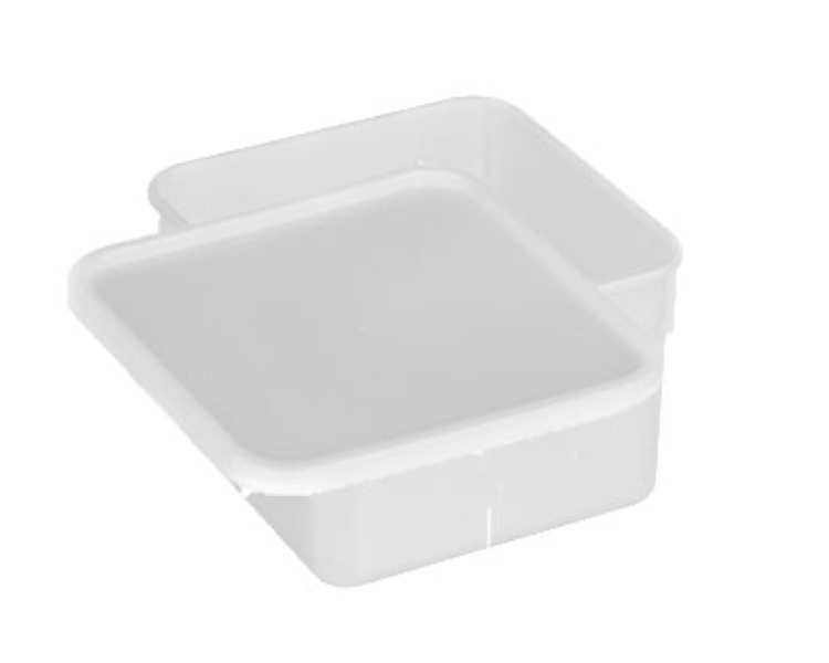 Plastic Square Container & Lid Natural 2.5Ltr