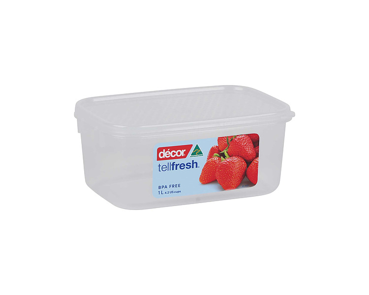 Decor Oblong Container 1.0L 180 x 127 x 80mm 