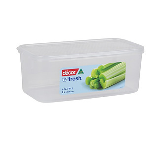 Decor Oblong Container 2.0L 254 x 184 x 74mm 