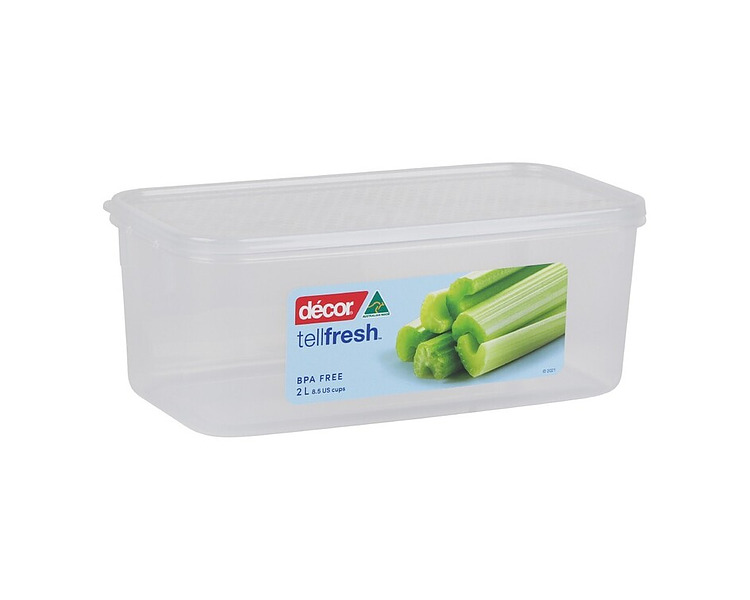 Decor Oblong Container 2.0L 254 x 184 x 74mm 