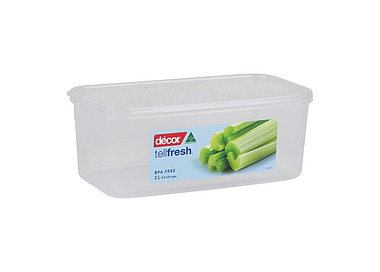 Decor Oblong Container 2.0L 254 x 184 x 74mm 