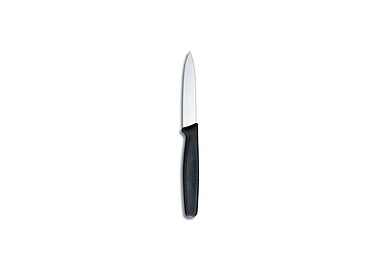 Black Victorinox Paring Knife Straight Edge Handle 8cm 