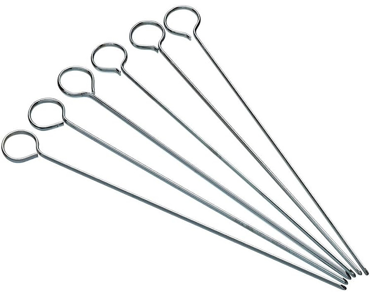 Stainless Steel Flat Skewer 20cm 12/Pkt