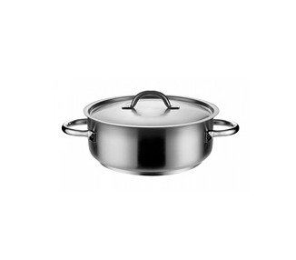 Stainless Steel Pujadas Casserole With Cover 300 x 120mm 8.4L