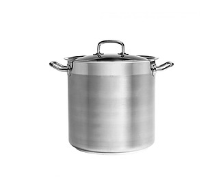 Stainless Steel Pujadas Stockpot With Cover 240 x 240mm 10.L