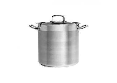 Stainless Steel Pujadas Stockpot With Cover 240 x 240mm 10.L