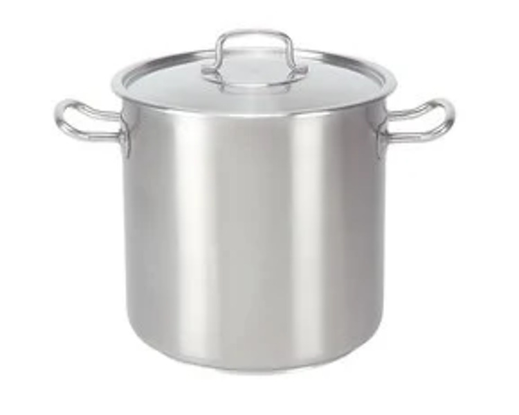 Stainless Steel Pujadas Stockpot With Cover 300 x 300mm 21.2L