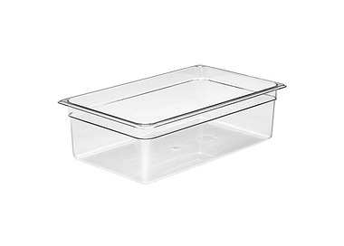 Cambro Food Pan Polycarbonate 1/1 Size 150mmD Clear 6/Ctn