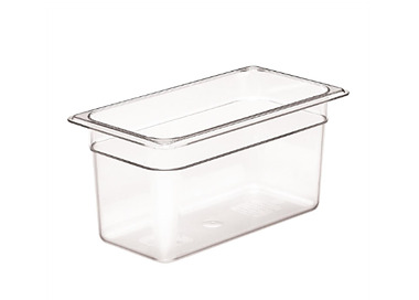 Food Pan Polycarb Clear 1/3 x 150mm 12/Ctn