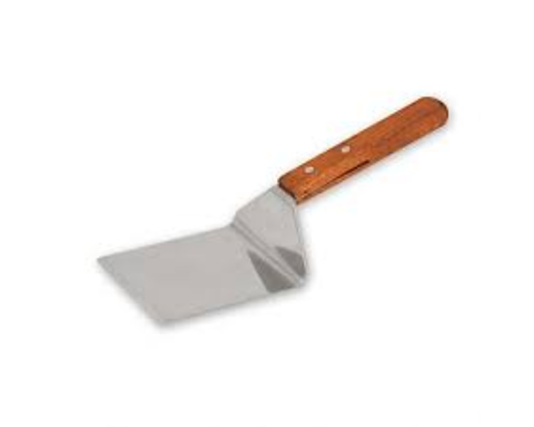 Stainless Steel Griddle Scraper Wood Handle 95 x 110mm