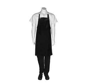 Apron Bib PVC Short Black 89cmL x 68cmW