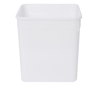 Plastic Square Container & Lid Natural 4.5Ltr