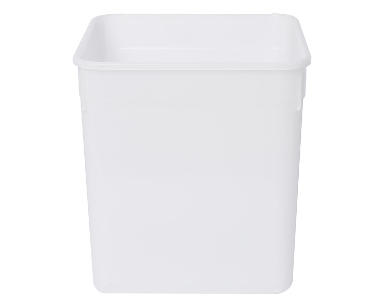 Plastic Square Container & Lid Natural 4.5Ltr