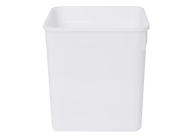 Plastic Square Container & Lid Natural 4.5Ltr