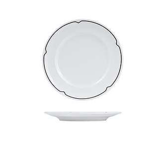 Rak Charlotte Black Plate Round 270mm 12/Ctn