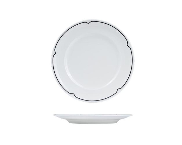 Rak Charlotte Black Plate Round 270mm 12/Ctn